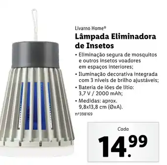 Lidl Lampada Eliminadora de Insetos promoção