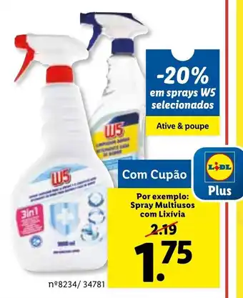 Lidl Spray Multiusos com Lixivia promoção