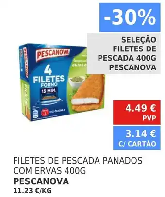 Minipreço Filates de Pescada Panados com Ervas Pescanova 400g promoção