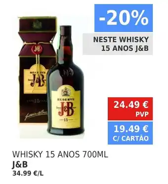 Minipreço J&B Whisky 15 Anos 700ml promoção