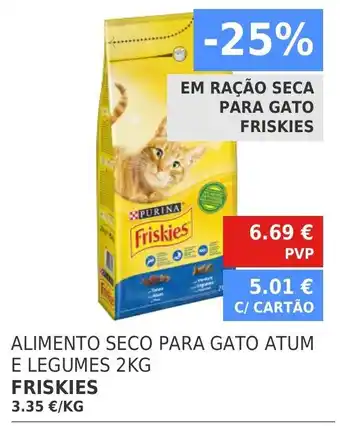 Minipreço Friskies Alimento Seco para Gato Atum e Legumes 2kg promoção