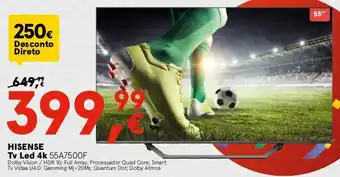 Worten Hisense TV LED 4K 55A7500F promoção