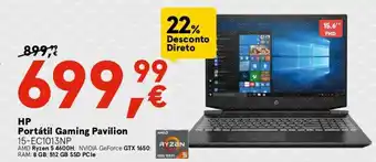 Worten HP Portátil Gaming Pavilion 15-EC1013NP promoção