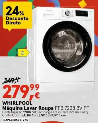 WHIRLPOOL Máquina Lavar Roupa FFB 7238 BV PT