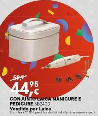 Conjunto Laica Manicure e Pedicure SB2400 Vendido por Laica