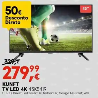 Worten KUNFT TV LED 4K 43K5419 promoção