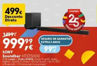 Worten SONY Soundbar HTST5000 promoção
