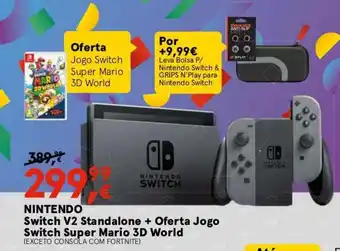Worten NINTENDO Switch V2 Standalone + Oferta Jogo Switch Super Mario 3D World promoção