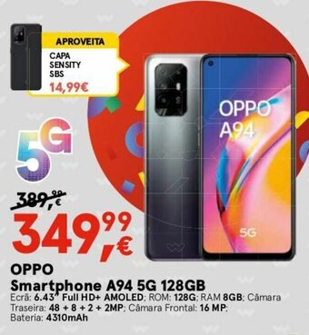 Worten OPPO Smartphone A94 5G 128GB promoção