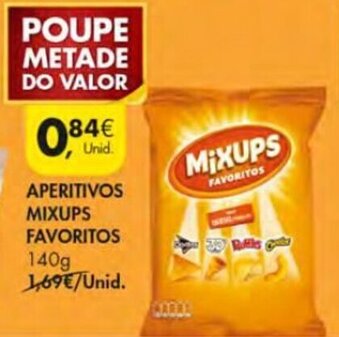 Pingo Doce Aperitivos Mixups Favoritos 140g promoção