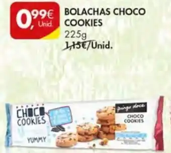 Pingo Doce Bolachas Choco Cookies 225g promoção