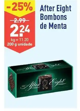 ALDI Chocolates after eight promoção