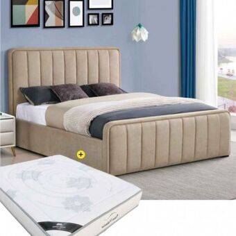 Homy Casa Pack cama de casal elevatória flow (bege) + colchão new palacio 140x190cm promoção