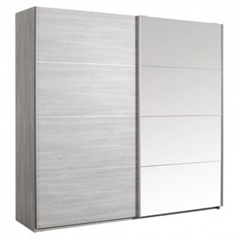 Homy Casa Roupeiro de portas de correr e espelho neva promoção