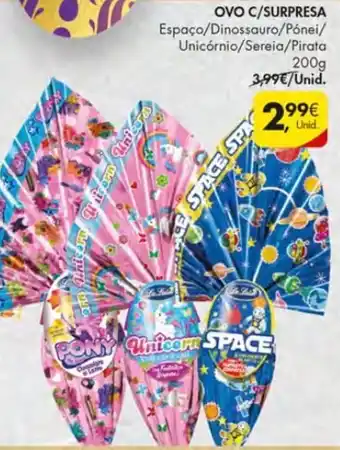 Pingo Doce Ovo C/ Surpresa 200g promoção
