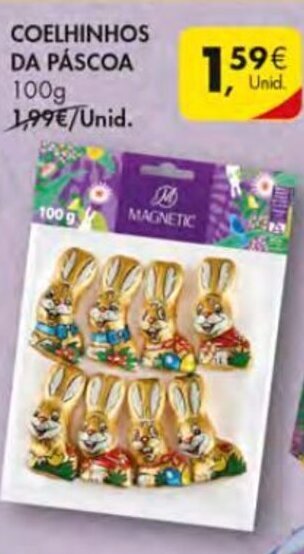 Pingo Doce Coelhinhos da Páscoa 100g promoção