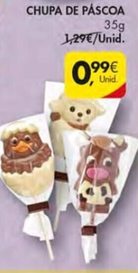 Pingo Doce Chupa de Páscoa 35g promoção