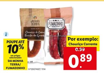 Lidl Chourico Corrente promoção