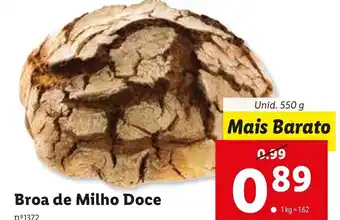 Lidl Broa de Milho Doce 550g promoção