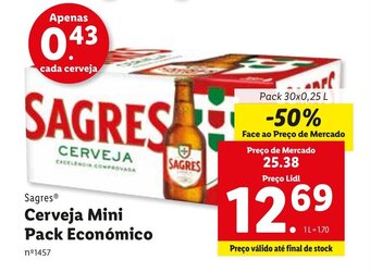 Lidl Cerveja Mini Pack Economico promoção