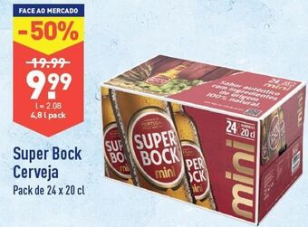 ALDI Cerveja super bock promoção