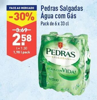 ALDI Água com gás pedras salgadas promoção
