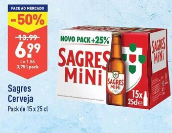 ALDI Cerveja sagres mini promoção