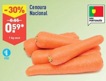 ALDI Cenouras promoção