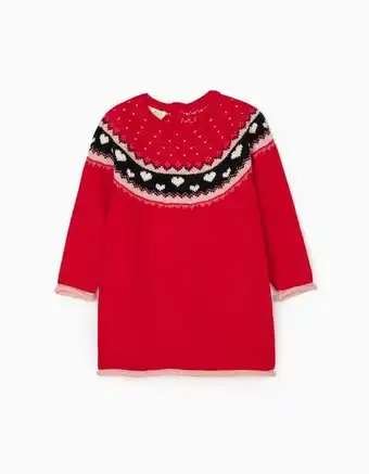 Zippy Vestido de malha para bebé menina, vermelho promoção