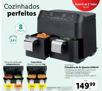 Lidl Fritadeira de Ar Quente 2400W promoção