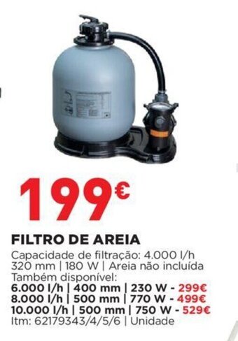 Bricomarché Filtro de Areia promoção