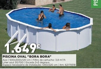 Bricomarché Piscina Oval "Bora Bora" promoção