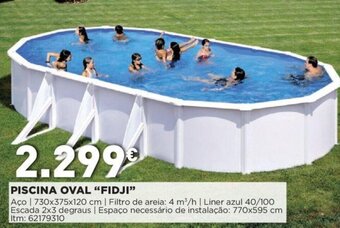 Bricomarché Piscina Oval "Fidji" promoção