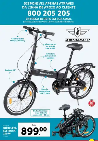 Lidl Bicicleta Eletrica 250W promoção