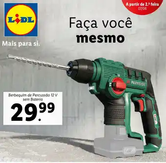 Lidl Berbequim de Percussão 12V sem Bateria promoção