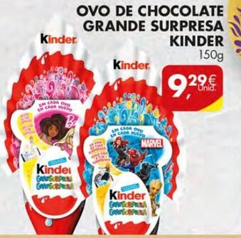Pingo Doce Ovo de Chocolate Grande Surpresa Kinder 150g promoção