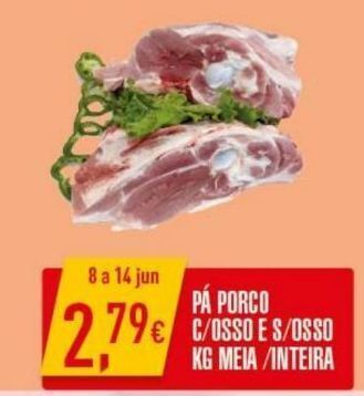 Miranda Supermercados Carne suína promoção