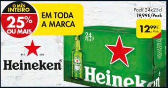 Pingo Doce Heineken Pack 24x25cl promoção
