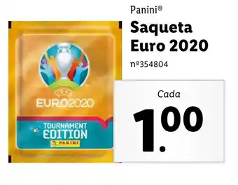 Lidl Panini Saqueta Euro 2020 promoção