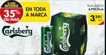 Pingo Doce Carlsberg Pack 6x25cl promoção