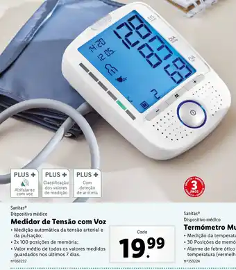 Lidl Medidor de Tensão com Voz promoção