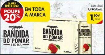 Pingo Doce Bandida do Pomar Sidra Lata 50cl promoção