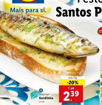 Lidl Sardinha 1kg promoção