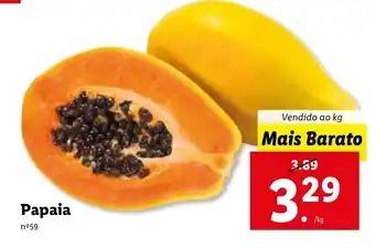 Lidl Papaia promoção