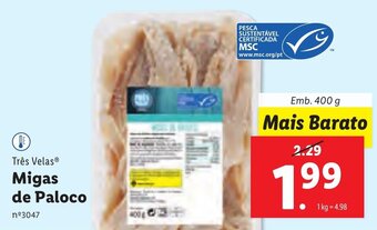 Lidl Migas de Paloco 400g promoção