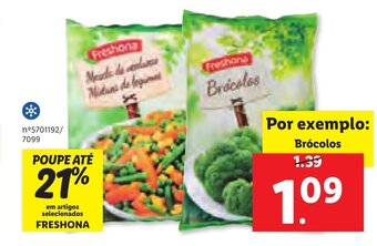 Lidl Freshona/Brócolos promoção