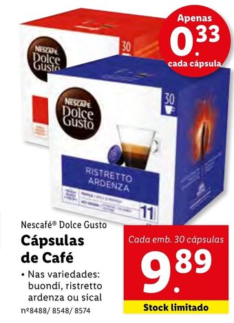 Lidl Cápsulas de Café promoção