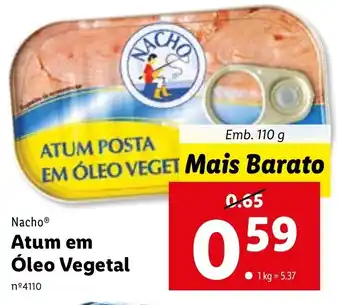 Lidl Atum em Óleo Vegetal 110g promoção