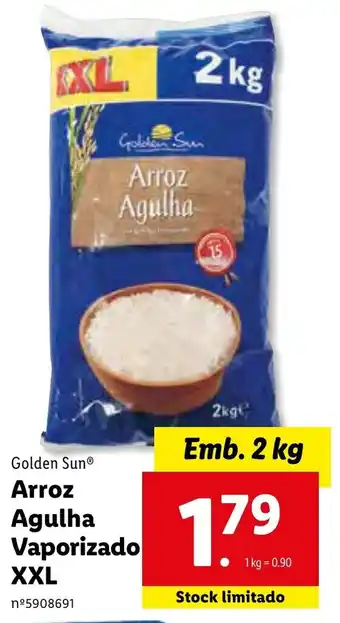 Lidl Arroz Agulha Vaporizado XXL 2kg promoção