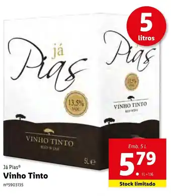 Vinho Tinho 5L